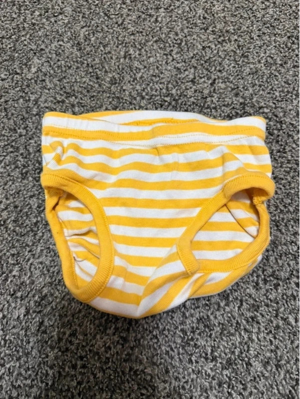 Hanna Andersson Yellow White Stripe Cotton Baby Bloomers Diaper Cover